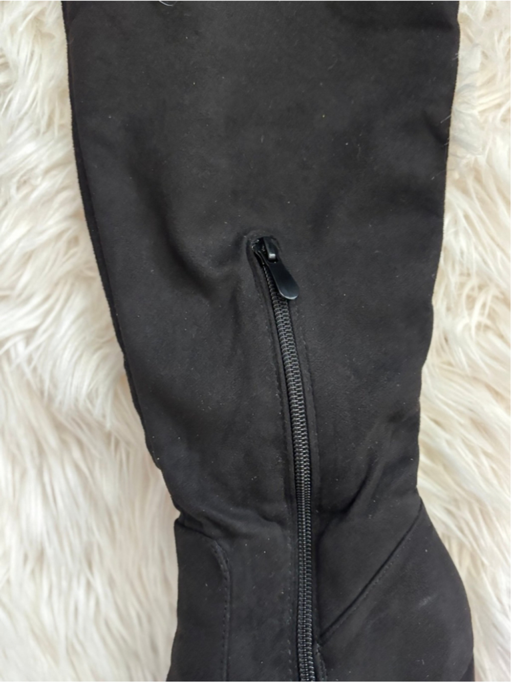 Dream Pairs Black knee thigh high Boots Chunky Heel Stretch Boots Sexy Fall 8.5 - Picture 5 of 9